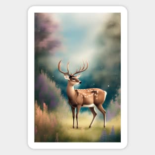 Forest Deer Sticker